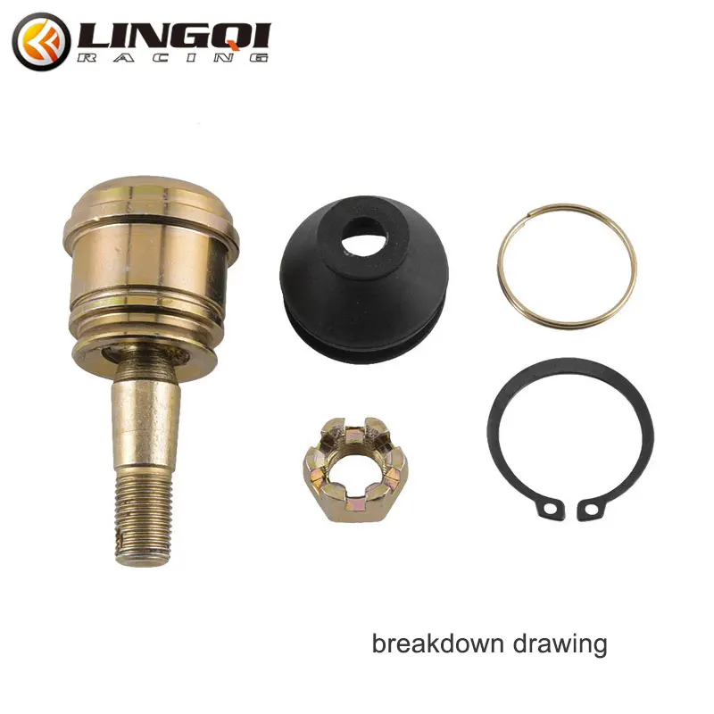 LINGQI RACING Rocker Arm Lock Motorcycle Balls Joint Ball Head Adaptor For ATV Go-kart Four-wheelers Beach Car ATV Spare Parts