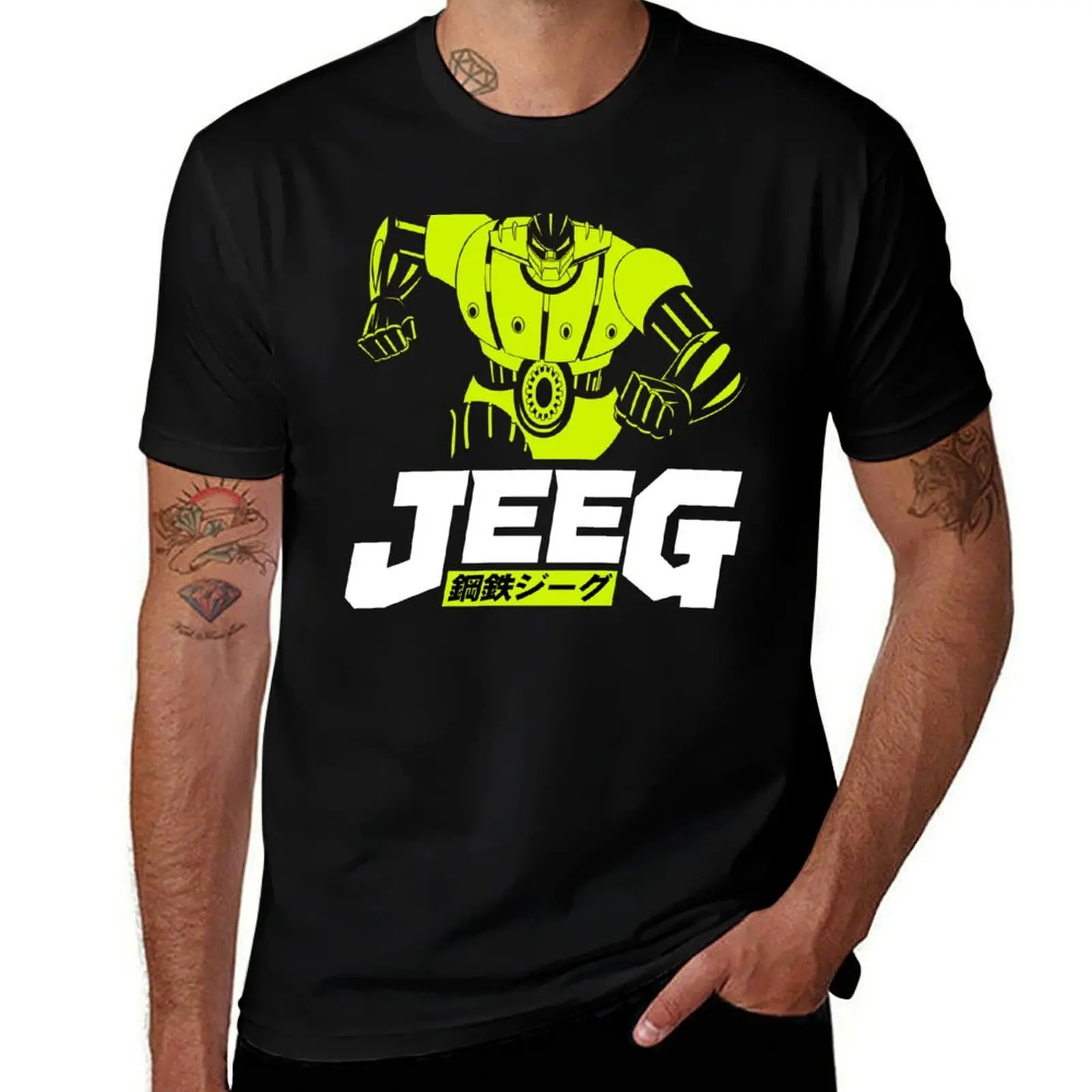 

CLASSIC MECHA ANIME KOUTETSU STEEL JEEG ROBOT T-Shirt Work Duty Casual T-Shirt