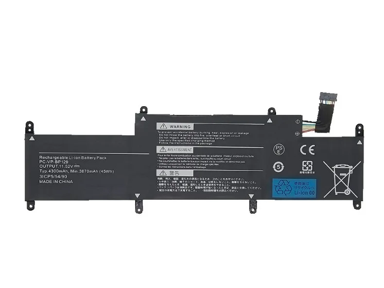 

PC-VP-BP129 Аккумулятор для ноутбука NEC Lavie Direct PM BP129 Series PC-GN1861YGF Ноутбук Планшетный ПК 3ICP5/54/90 11,52 В 45 Втч/4300 мАч