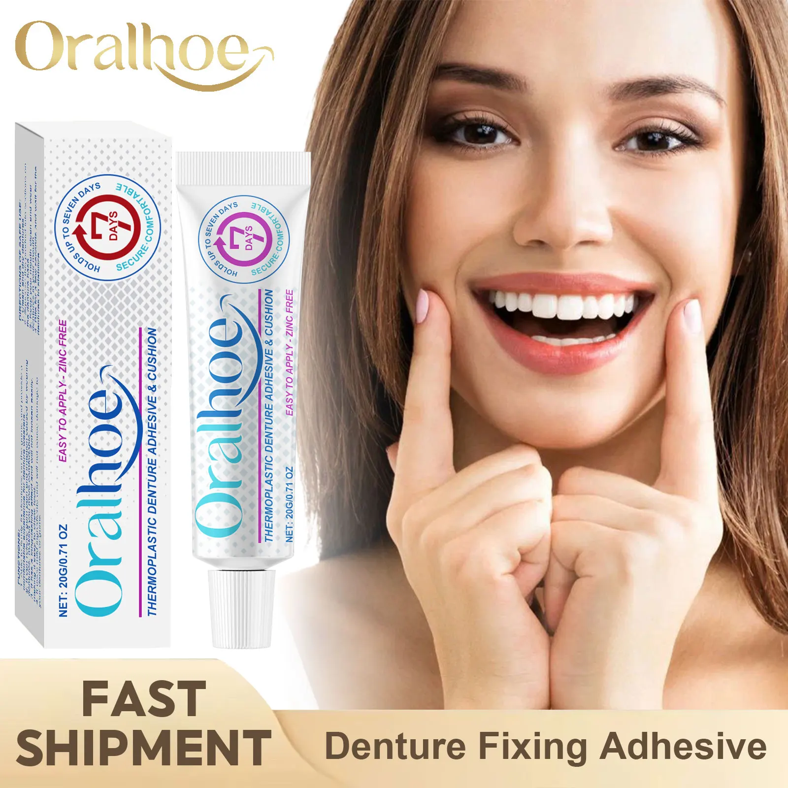 

Denture Adhesives Glue Fixed Dentures Prevent False Teeth Loosen Enhance Comfort Reduce Gum Pain Thermoplastic Denture Adhesive