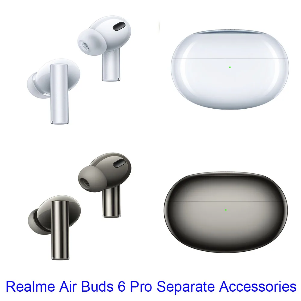 [Used] Original Realme Buds Air 6 Pro Earphone Separate Right Ear Left Ear Charge Box Replacement Accessories Parts