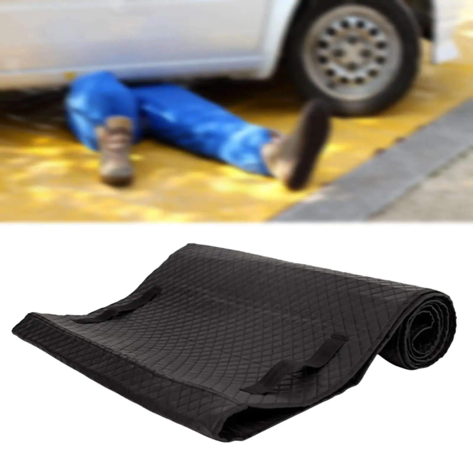 

Мат для ремонта автомобилей, защитное покрытие от снега, дождя и грязи, подстилка-каталка для автосервиса, транспортных средств, прицепов, автомобилей