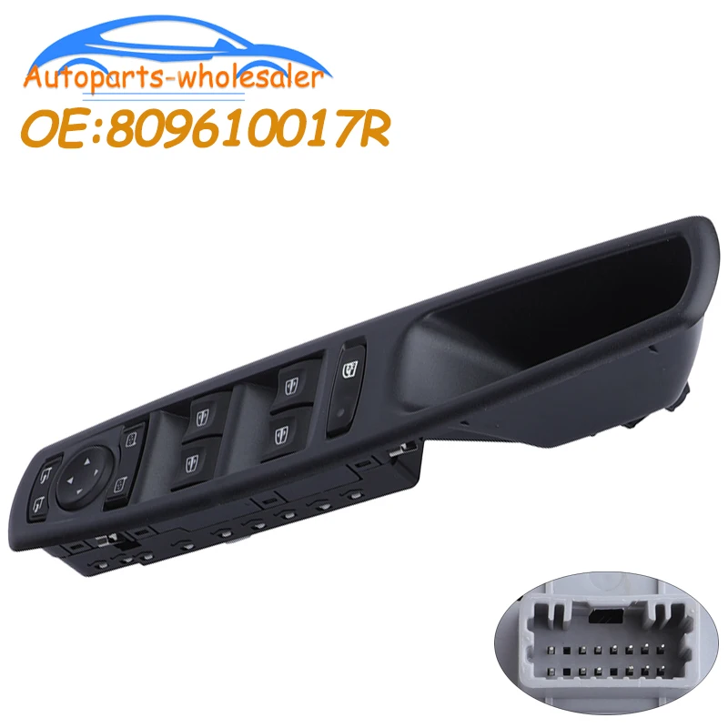 Interruptor de Control de ventanilla eléctrica delantera izquierda para coche 809610017R 80961-0017R para Renault Scenic Grand Scenic Megane Laguna 3 Fluence