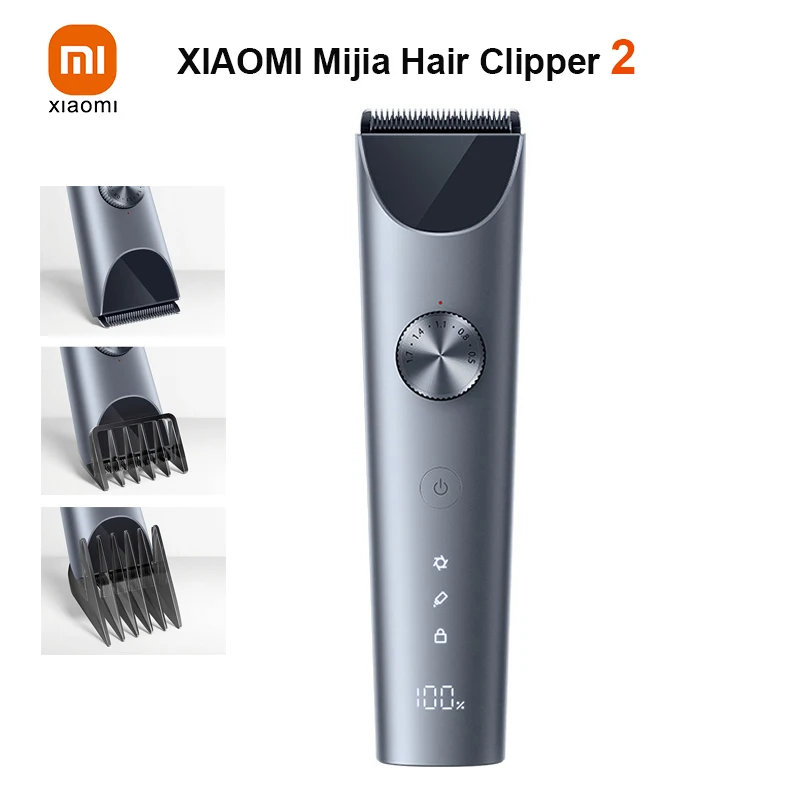 XIAOMI-cortadora de pelo eléctrica Mijia 2 para hombre, cortadora de pelo profesional inalámbrica, recargable