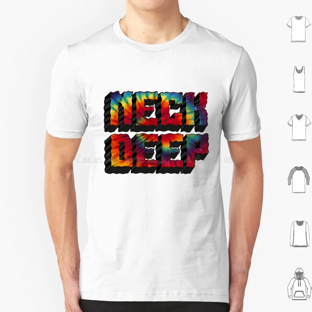 Neck Deep Tie Dye T Shirt 6xl Cotton Cool Tee Records Pop Punk Neck Deep Lnotgy Neck Deep Musical Group Lifes Not Out To Get