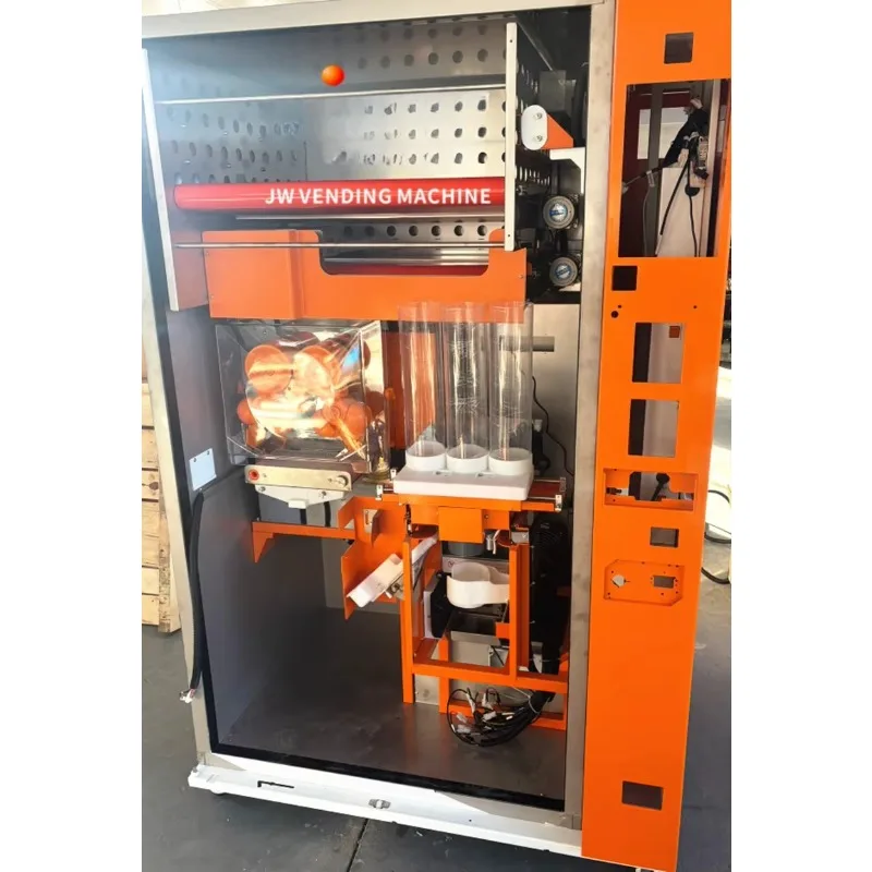 Customized Outdoor Orange Juice Vending Machine 100% Zero Add Fresh Orange Squeezing Vending Machine For Roadside Retail