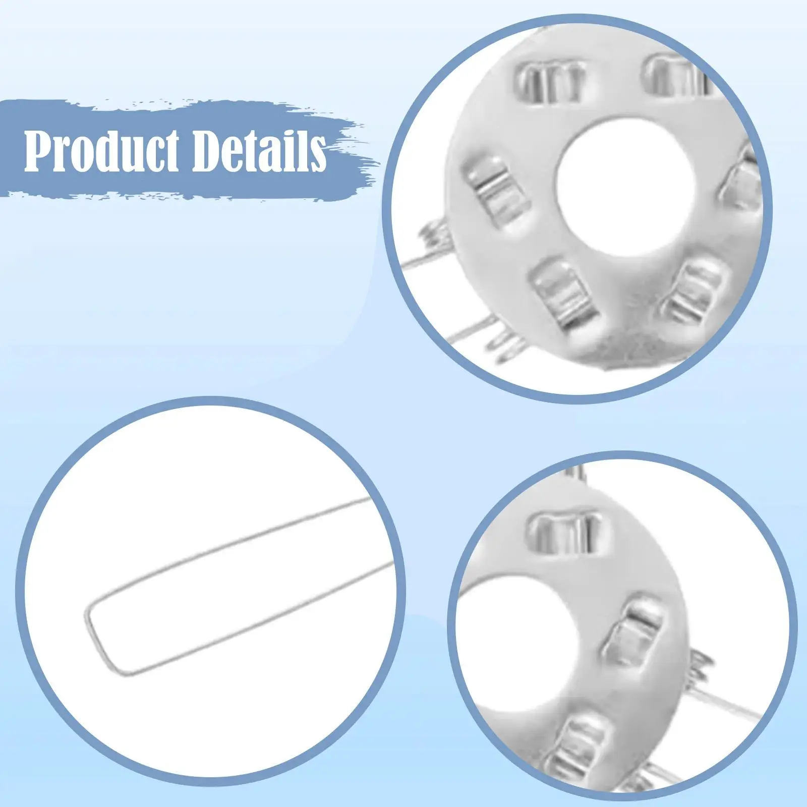 3x20Pcs Lampshade Spring Clips DIY for Pendant Lamps Chandeliers Ceiling Light 100mm