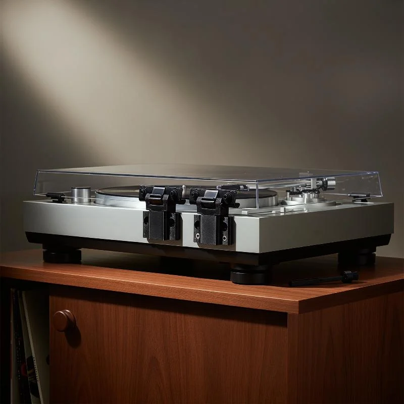 1 par de bisagras con cubierta antipolvo para tocadiscos, piezas de bisagra de precisión para reemplazo de tapa de tocadiscos Technics SL1200 MK2 MK3D MK5