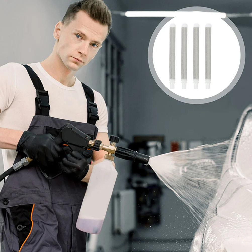 

Airless Filters Paint Sprayer Filter Mesh Stainless Steel High Grade Compatible Easy Install Reduce Clogging Extend Pump Life
