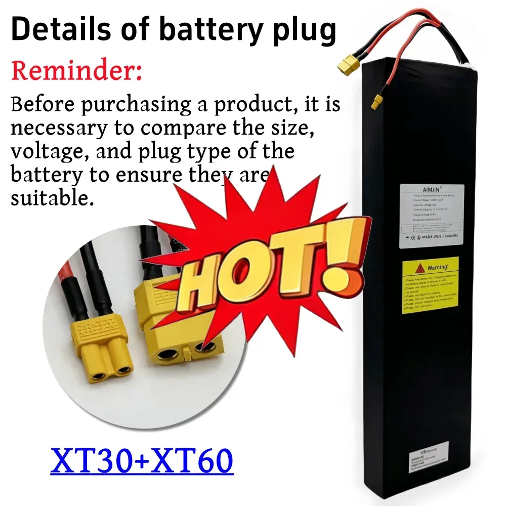 🔧 48V 13s5p 17.5Ah Battery For Kugoo X1/X1Plus Scooter Lithium Battery Pack With BMS🔧