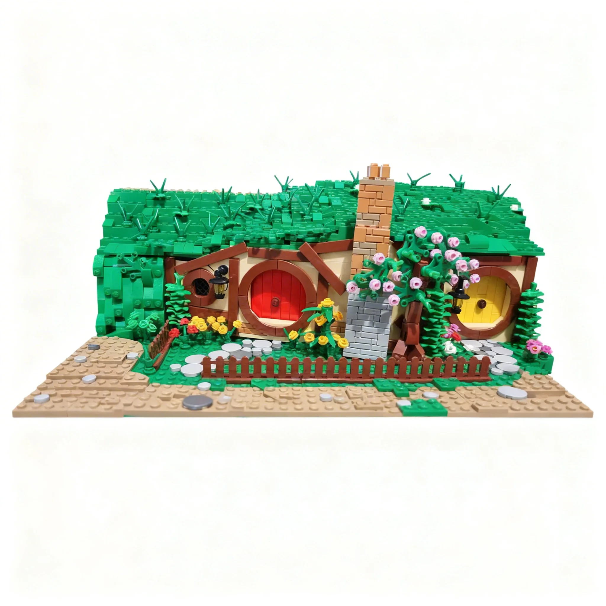 1825pcs MOC The Hobbit And Lord Of The Rings Hobbiton - Section 5 Model Building Blocks Birthday Assemble Creative Art Display