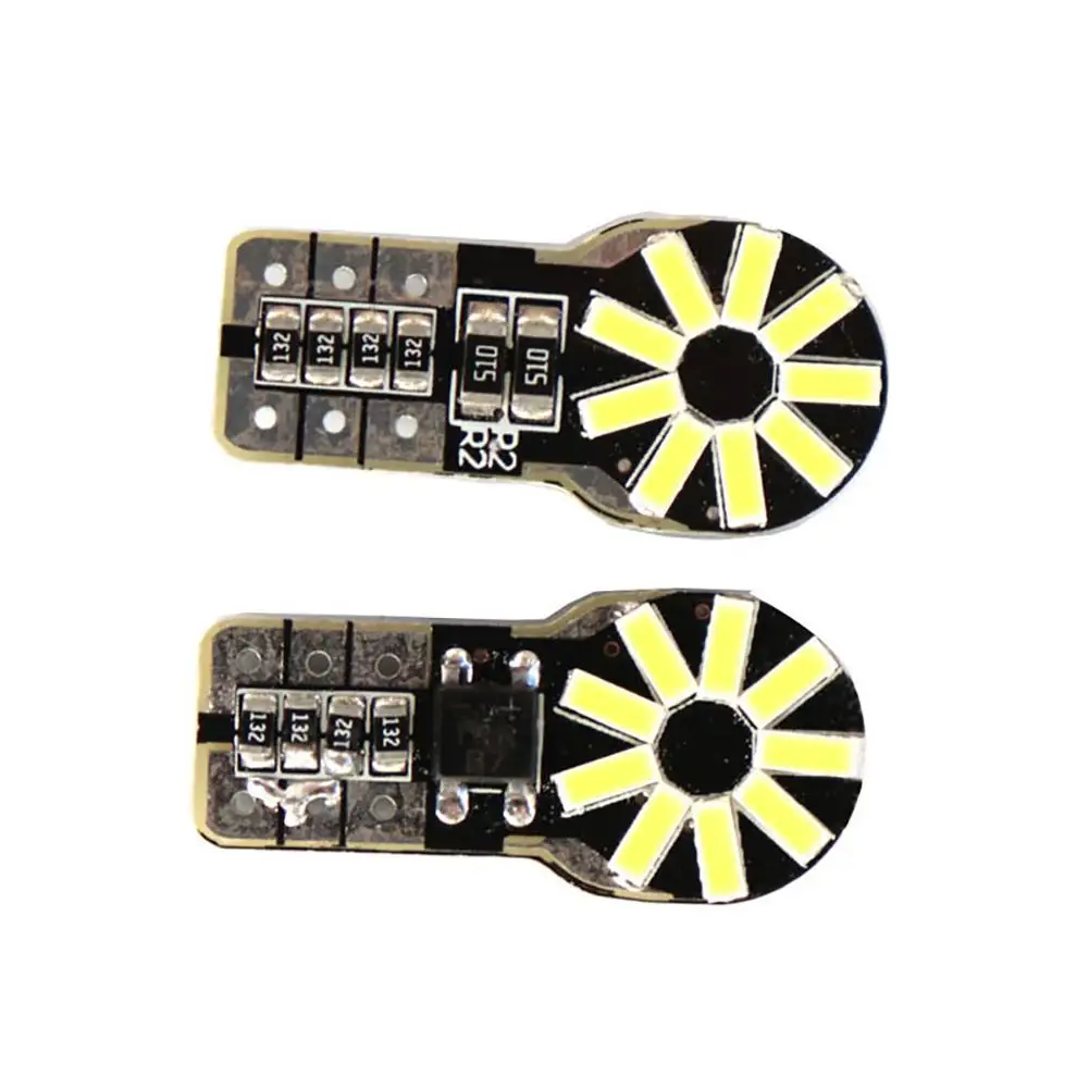 

1 Pair T10 Car Led Width Indicator Light 4014-18smd License Plate Lights Instrument Reading Dome Lights Bulbs