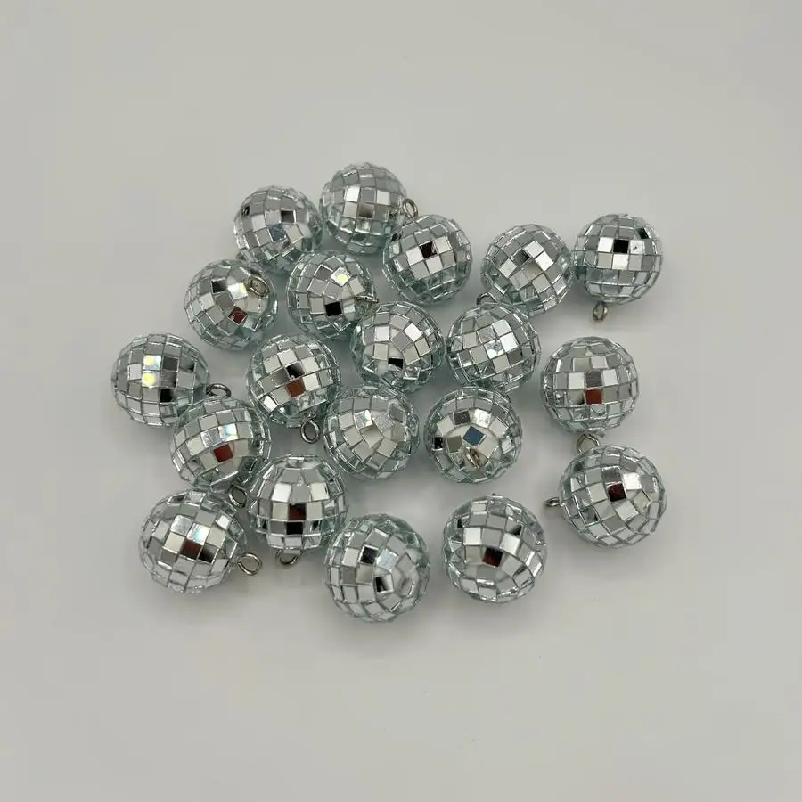 1/5/10/20/50/100pcs Hanging Mirror Disco Ball Decorations/Multicolor Silvery Mini Glass Disco Balls/70S Disco Party Supplies/Car