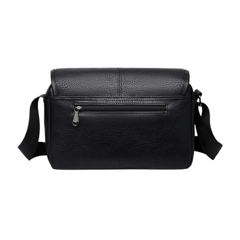 New Business-style Men's Crossbody Bag, Casual Outdoor Style, Wide Shoulder Bag, Large Capacity, Fashionable Messenger Bag