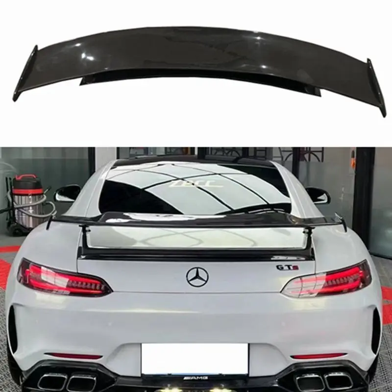 High Quality CARBON FIBER REAR WING TRUNK LIP SPOILER FOR Mercedes Benz GT GTS GTR AMG Coupe 2015 2016 2017 2018 2019 2020 2021