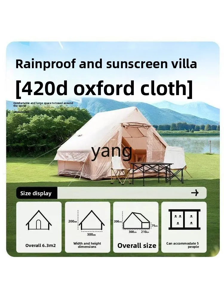 lmm Outdoor Camping Tent Thickened Fully Automatic Luxury Portable Sunshade House-style