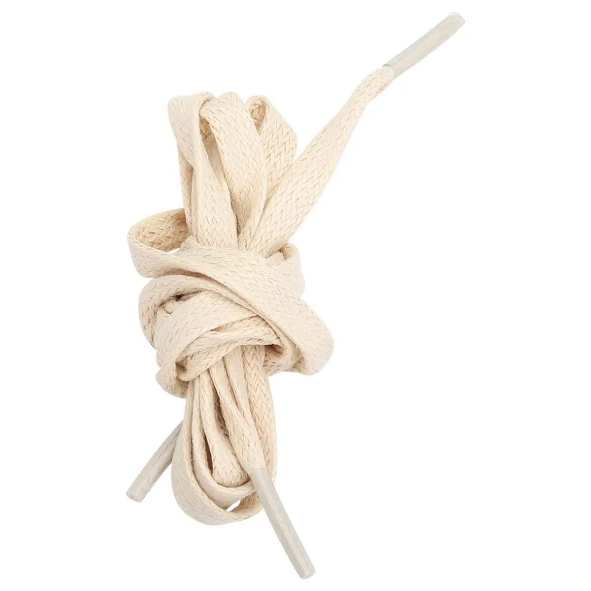 

1 Pair Shoelaces Flat Cotton Casual Tie for Sports Shoes Waxed Shoelace Sneakers Jogging Waterproof Shoe Accessories