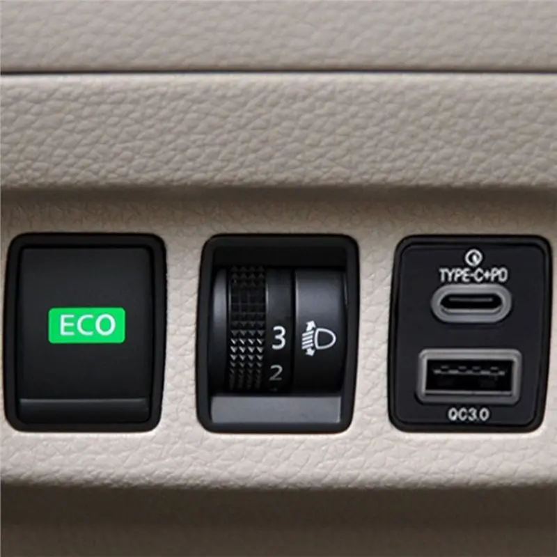 A03Z-Car USB Type-C PD QC3.0 Phone Charging Adapter For Nissan Sylphy X-Trail Altima Murano Tiida Navara
