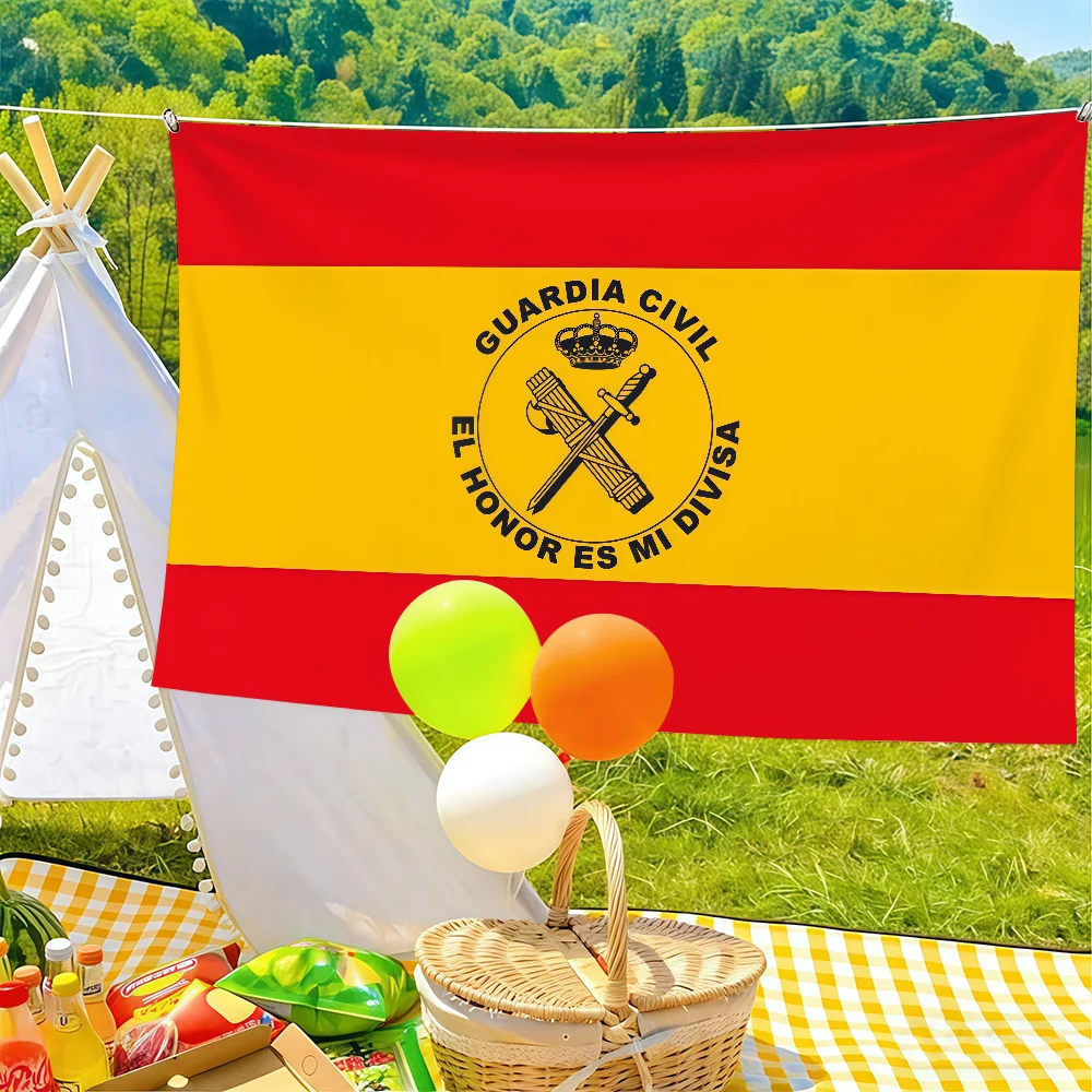 Spain C-civil Guard Flag Suitable For Birthday Parties Living Room Bedroom And Outdoor Camping Decorations