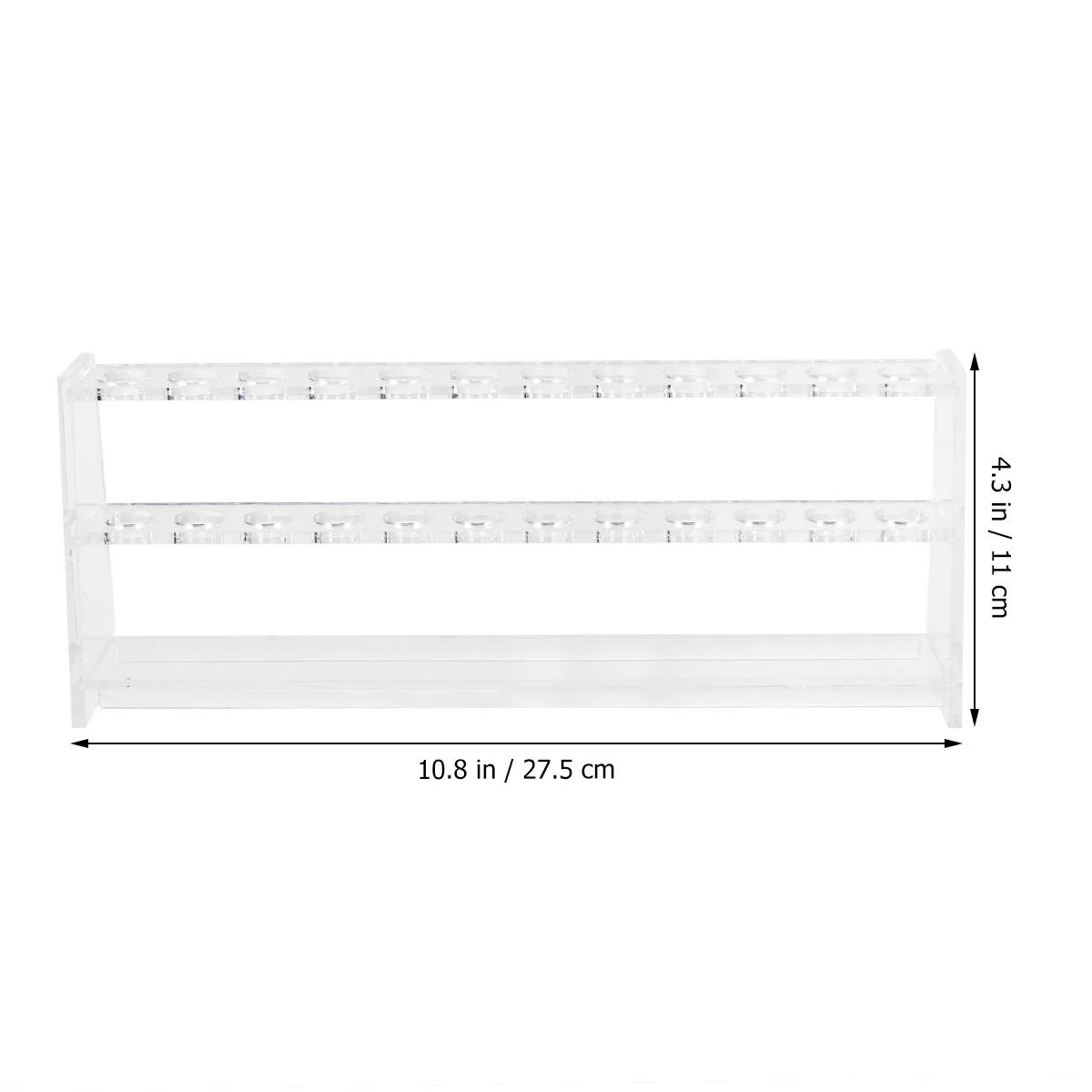 

1Set Durable Test Tube Rack Detachable Ergonomic Design Clear Tubes High Grip Stopper Test Tube Rack