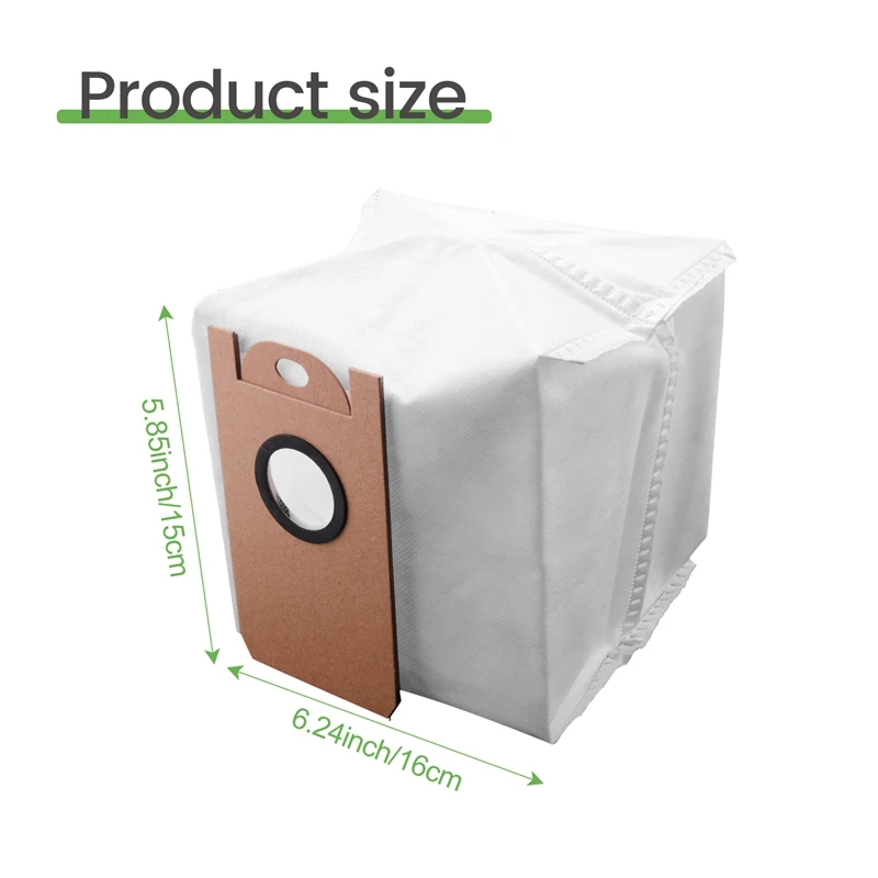 ABJA-For VIOMI S9 جهاز آلي لتنظيف الأتربة كيس مرشح كيس لجميع الغبار سعة 3 لتر ما يصل إلى 1 شهر من الاستقلال مختومة بالكامل