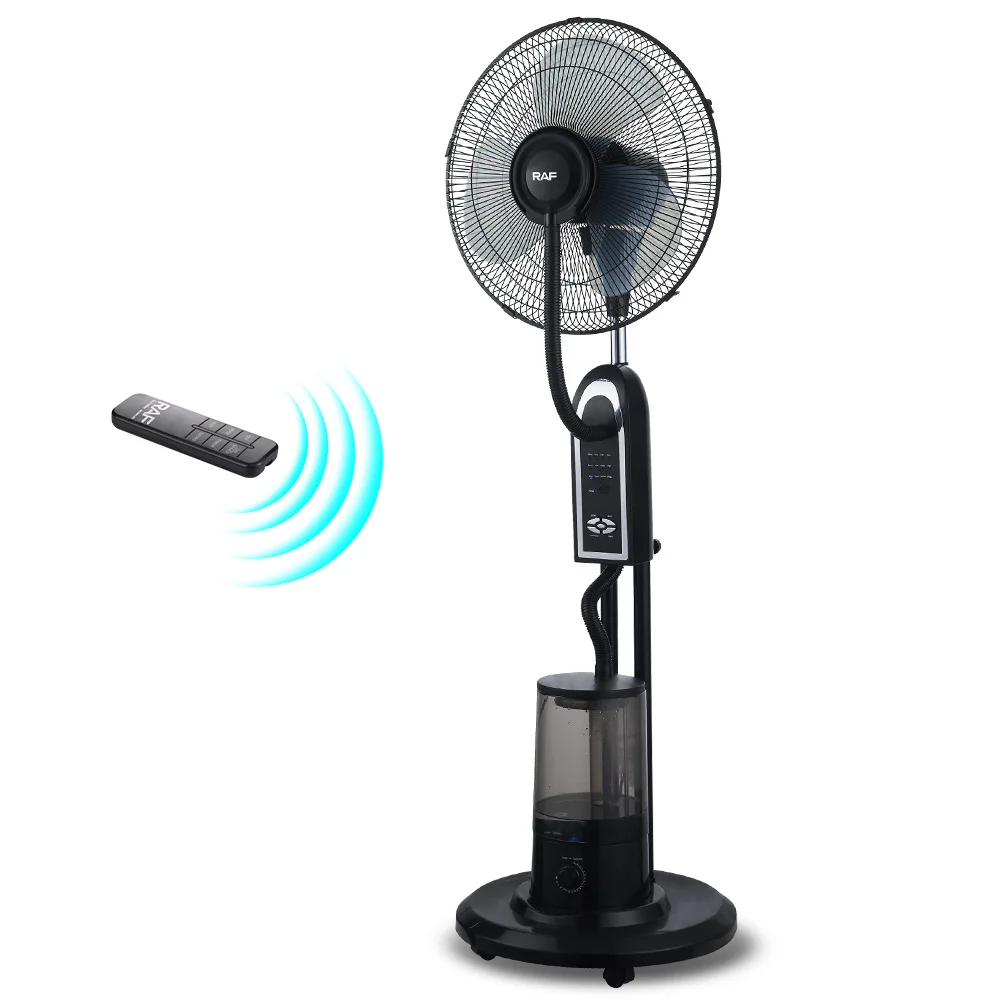 

Напольный бытовой вентилятор с дистанционным управлением может добавить воду, увлажнение и лед, мощный распылитель и охлаждение электрического вентилятора