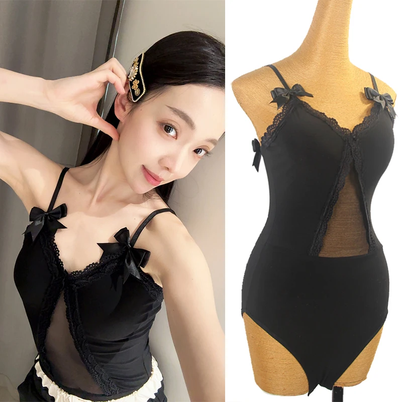 

Новинка 2025, сексуальный сетчатый комбинезон для латинских танцев, чача, румба, танго, самба, танцевальный комбинезон с ремешком, костюм для современного танца, одежда для взрослых, DQL12270