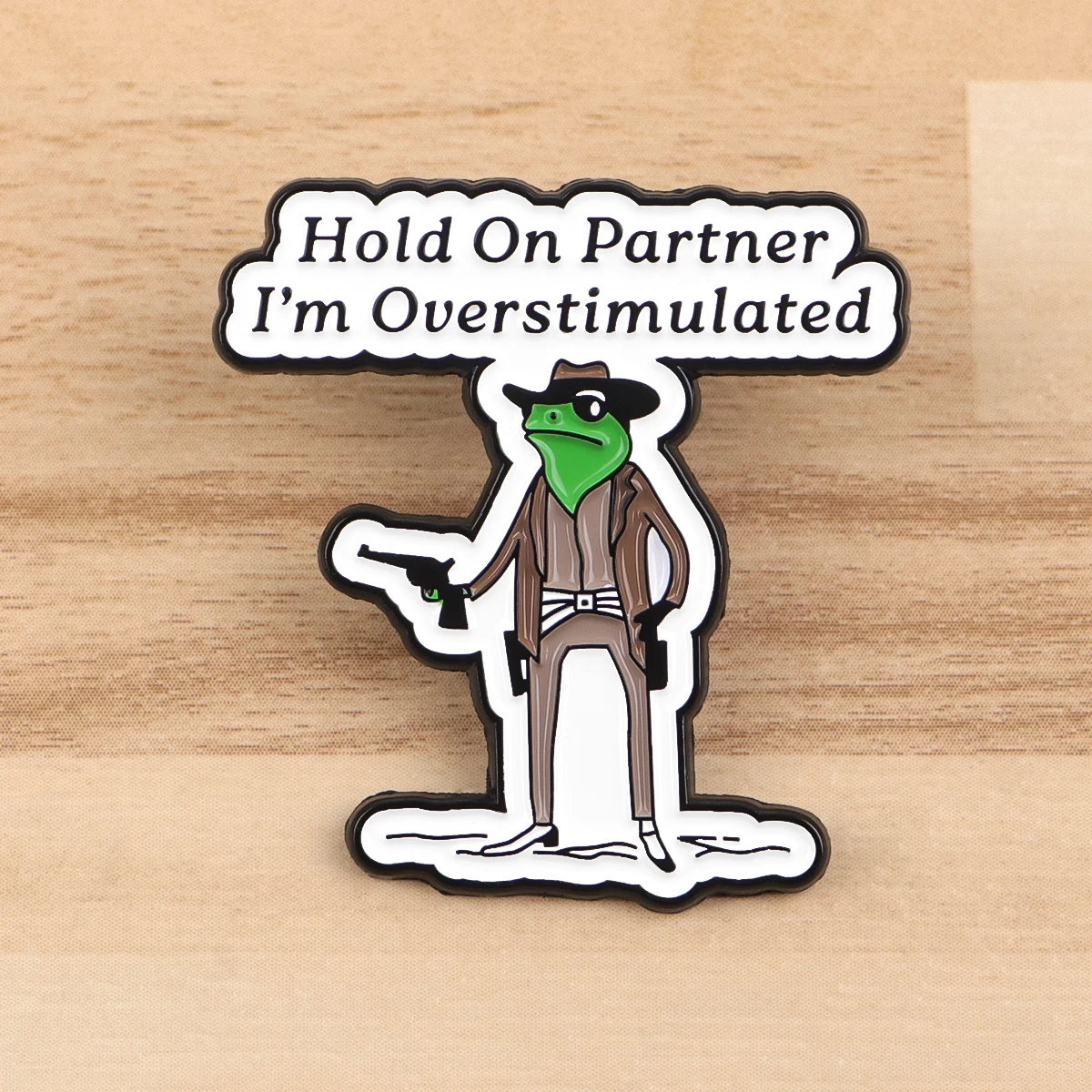 Cute Rabbit Enamel Pin ADHD Brooches for Women Lapel Pins Badges on Backpack Clothing Accessories Animal Jewelry Birthday Gift