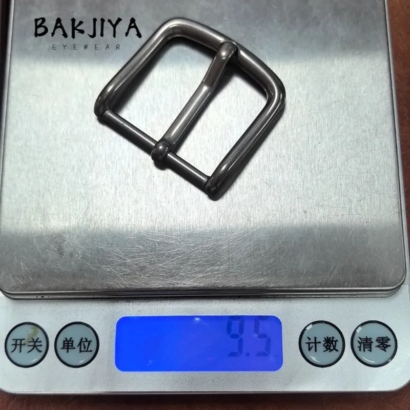 Pure Titanium 3cm Pin Buckle Belt Head Clasp - Men Women Fashion Titanium Metal Rustproof Anti-Allergy Belt Buckle Accessories