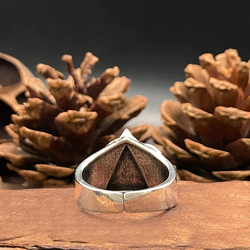 Gothic Skull Ring for Men | All Seeing Eye Octopus Tentacle Biker Punk Stainless Steel Rebel Jewelry Gift for Him
