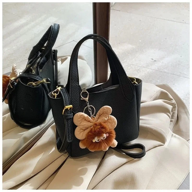 

Модная женская сумка-мешок, повседневная универсальная сумка на одно плечо, простой кошелек для любого отдыха