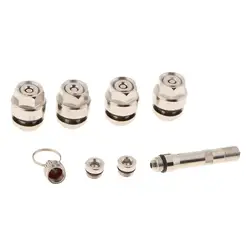 7Pcs Invisible Metal Bolt Valve Stems Hole for Car Wheels Tire