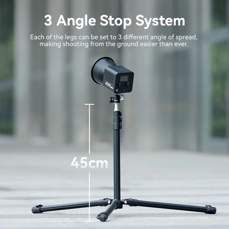 オリジナル Ulanzi TT43 1.9 メートルアルミライトスタンド三脚可逆脚 6 キロ最大負荷 LED ライトプロジェクターフラッシュソフトボックス