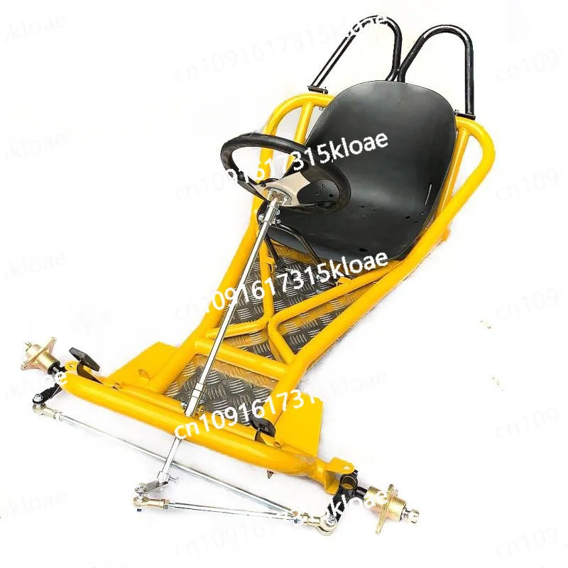 Modified quad bike drift kart accessories, front steering, system steering wheel, tie rod, frame, seat cushion