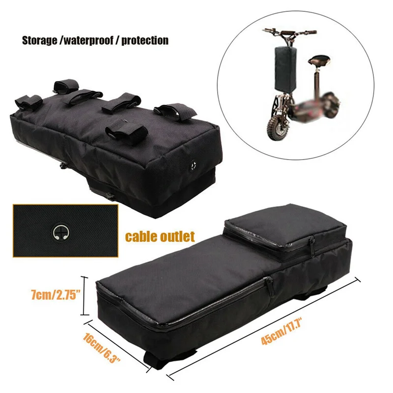 

Dropship-2X Electric Bike Scooter Battery Bag Bicycle Front E-Bike Waterproof Storage Bike Bag Cycling Part Bicycle Bag 45X16x7c