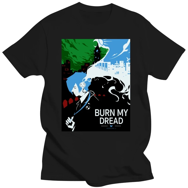 Burn My Dread T Shirt 100% Pure Cotton Persona 5 Persona 4 Persona 3 Shin Megami Tensei Shibuya Metaverse Amamiya Ren Joker