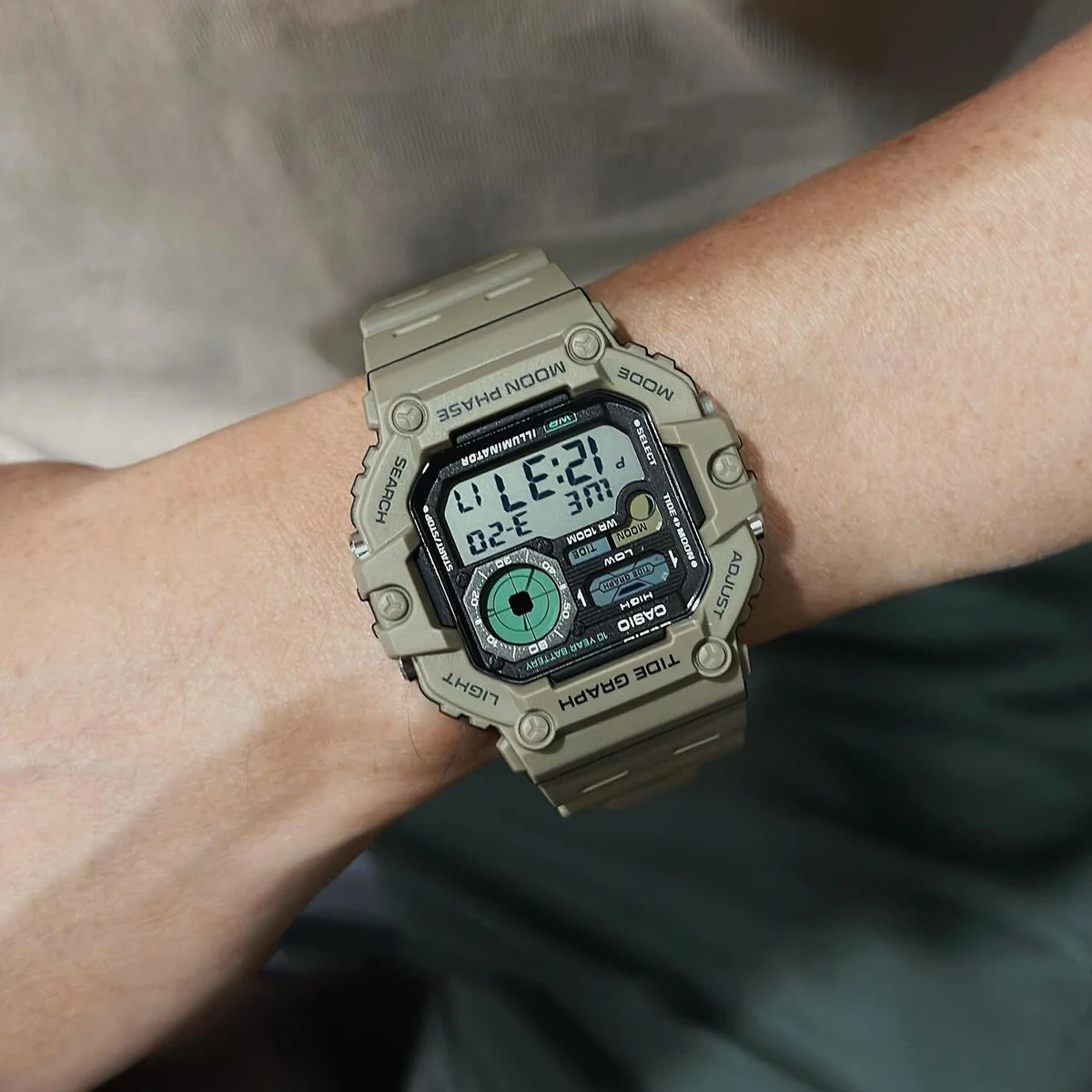 Casio Uhr für Männer Top Marke Luxus 100m wasserdichte Mode Männer Sport Militär 10 Jahre Batterie Uhr Relogio Masculino WS-1700