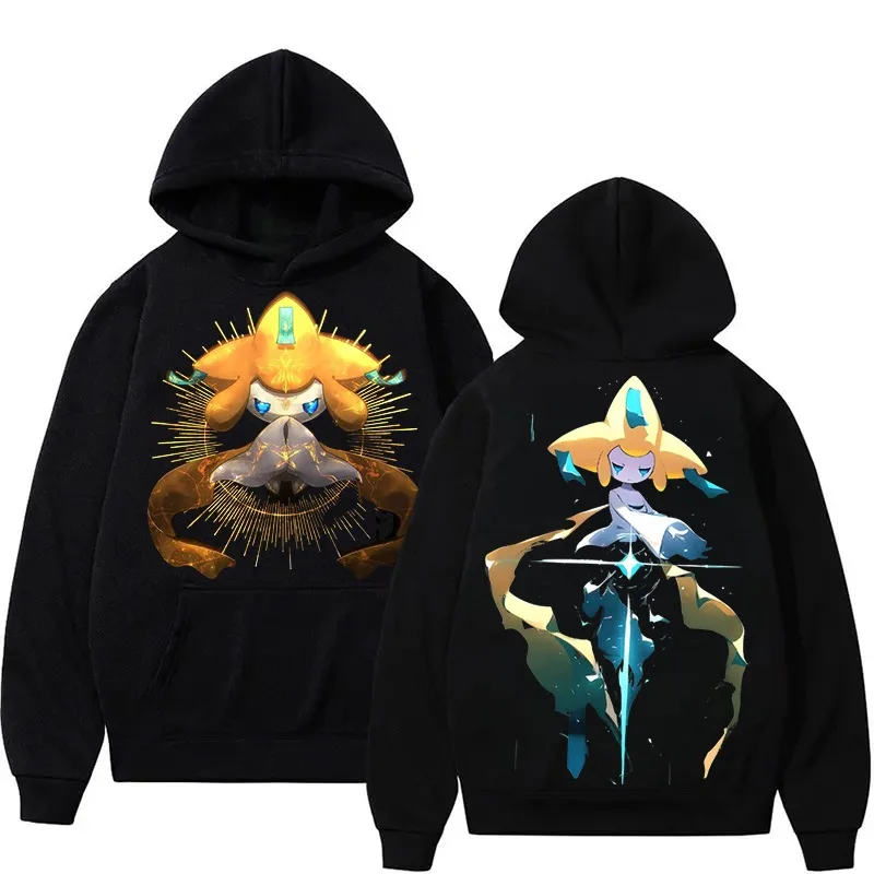 

Толстовка с двусторонним принтом Pokémon Jirachi для мужчин и женщин, осень-зима 2022, новинка Y2K Harajuku, повседневная толстовка большого размера, топ