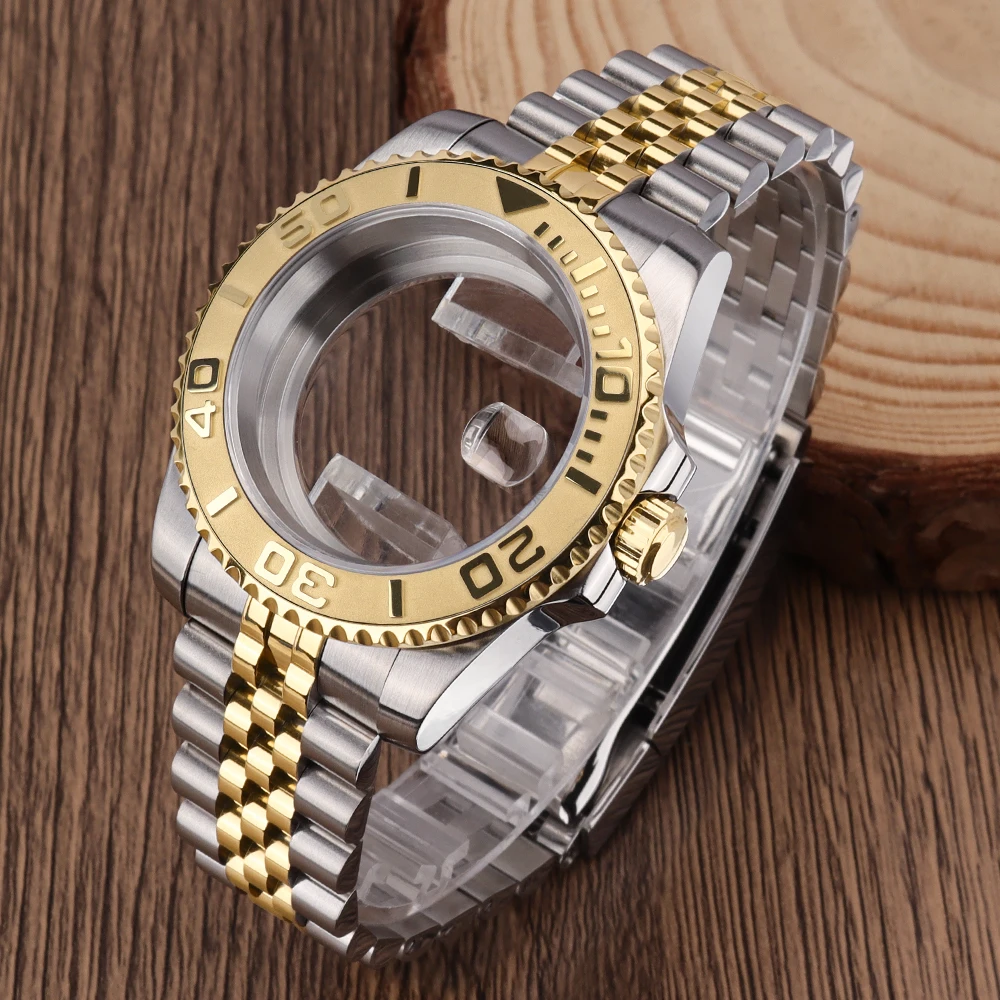 

40mm Watch Case Watch Strap Sapphire Glass for SUB NH35 NH36 GMT NH34 Miyota8215 ETA2824Movement Watch Replace Repair Part 20atm