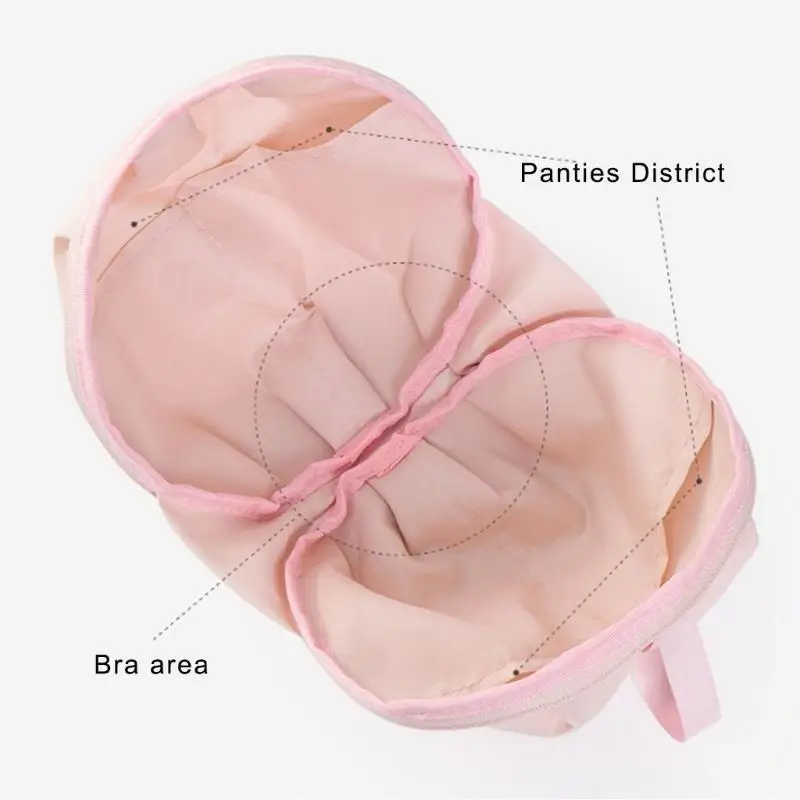 

G6KF Underwear Packing Cubes for Women Multiple Compartment Storage Bag for Clothes Bras and Accessory for Travel Use