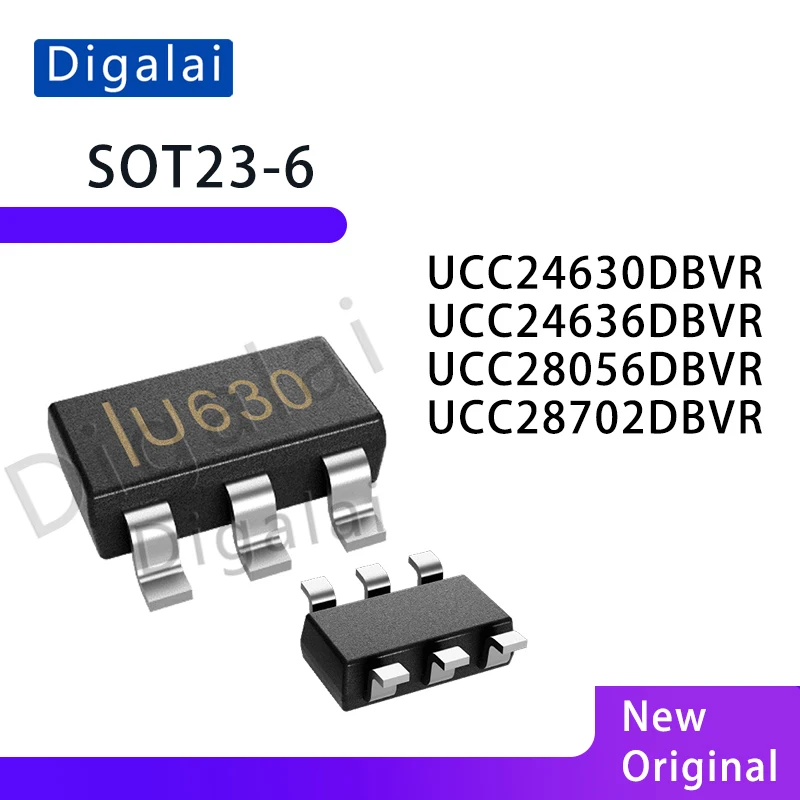 

2pcs UCC24630DBVR UCC24636DBVR UCC28056DBVR UCC28702DBVR Power Management IC Chip SOT23-6