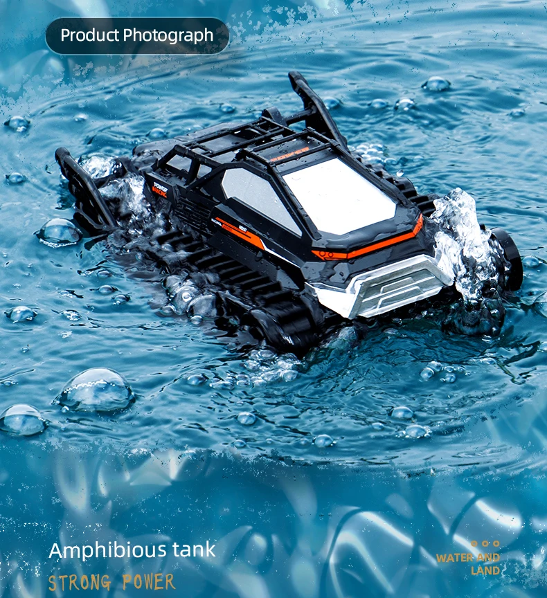 JJRC Q183 Waterdichte RC Auto Amfibische Crawler Tank Afstandsbediening Auto Speelgoed Gepantserde Voertuig Auto Speelgoed voor Jongens Gitfs