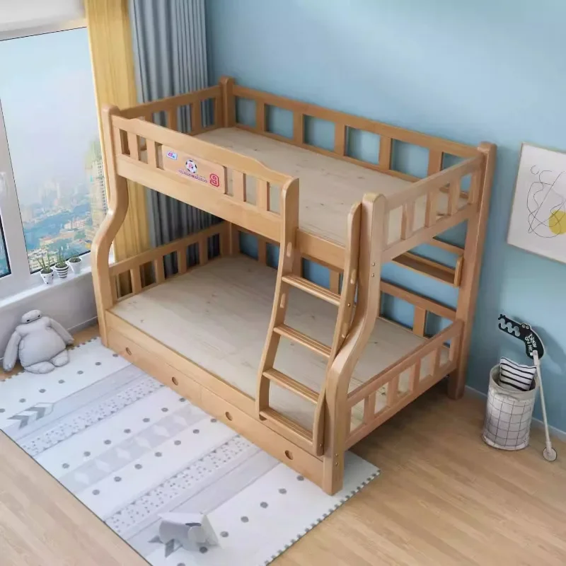 Solid wood bed Oak multifunctional upper and lower beds Bunk Children's Mother and child High and low Double