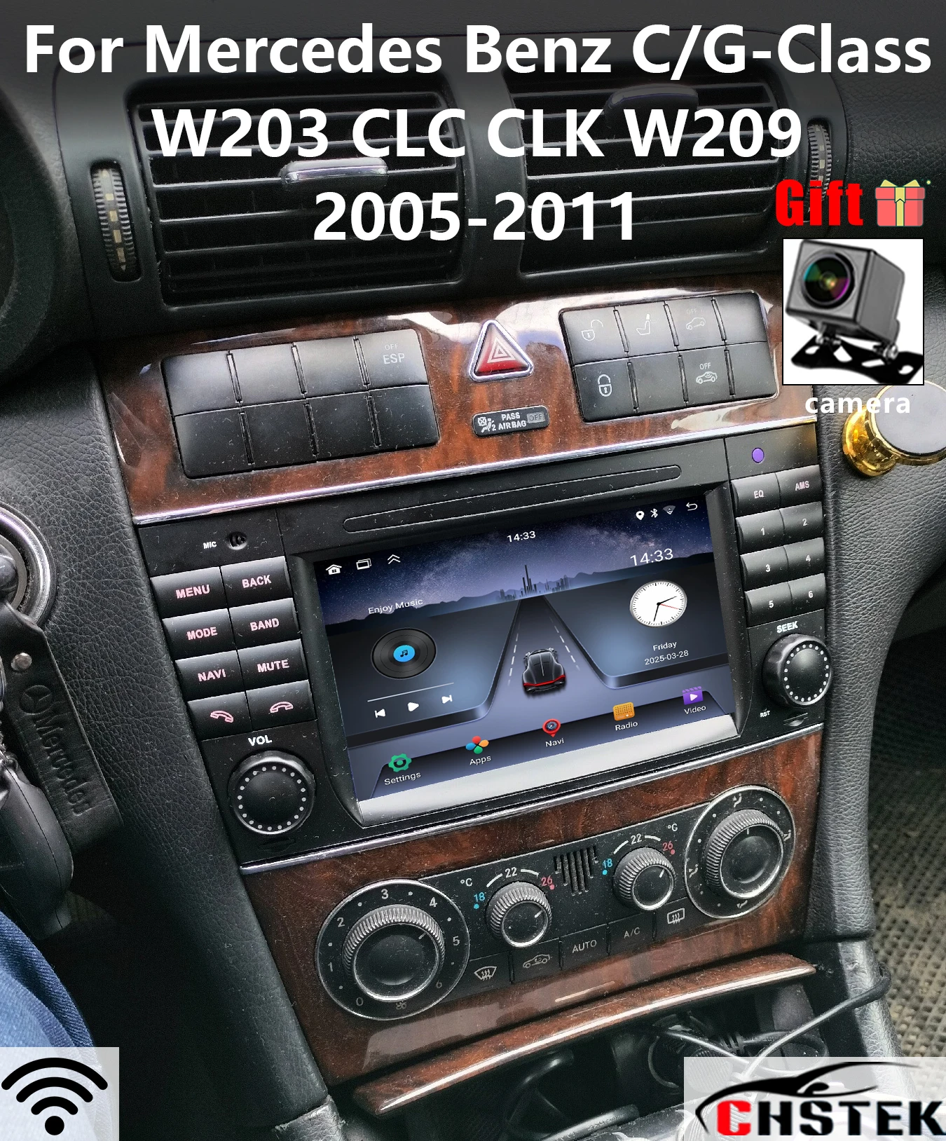 

Car Radio Multimedia For Mercedes Benz C/G-Class W203 W203 CLC CLK W209 W463 Stereo Screen Replace Bluetooth Android Touchscreen