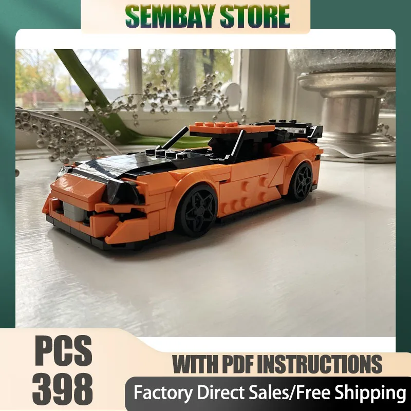 سوبر سيارة رياضية Moc قوالب بناء وحدات Mk4 سرعة أبطال السيارات نموذج التكنولوجيا كتل عيد الميلاد لتقوم بها بنفسك لعبة البناء هدية #1