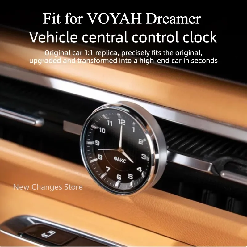 

For VOYAH Dreamer 2025 Car Central Control Quartz Clock Interior Modify Accessories Upgrade Parts