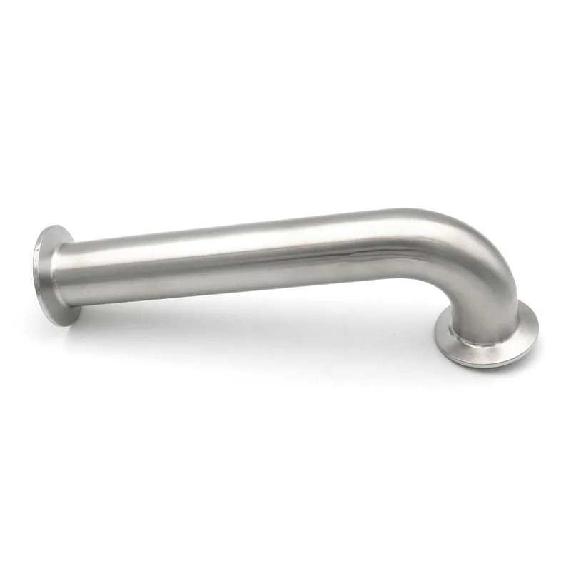 90 Degree Elbow Tri Clamp Long Extension 304/316L Stainless Steel 25 38 32 51mm Tube Sanitary 1\