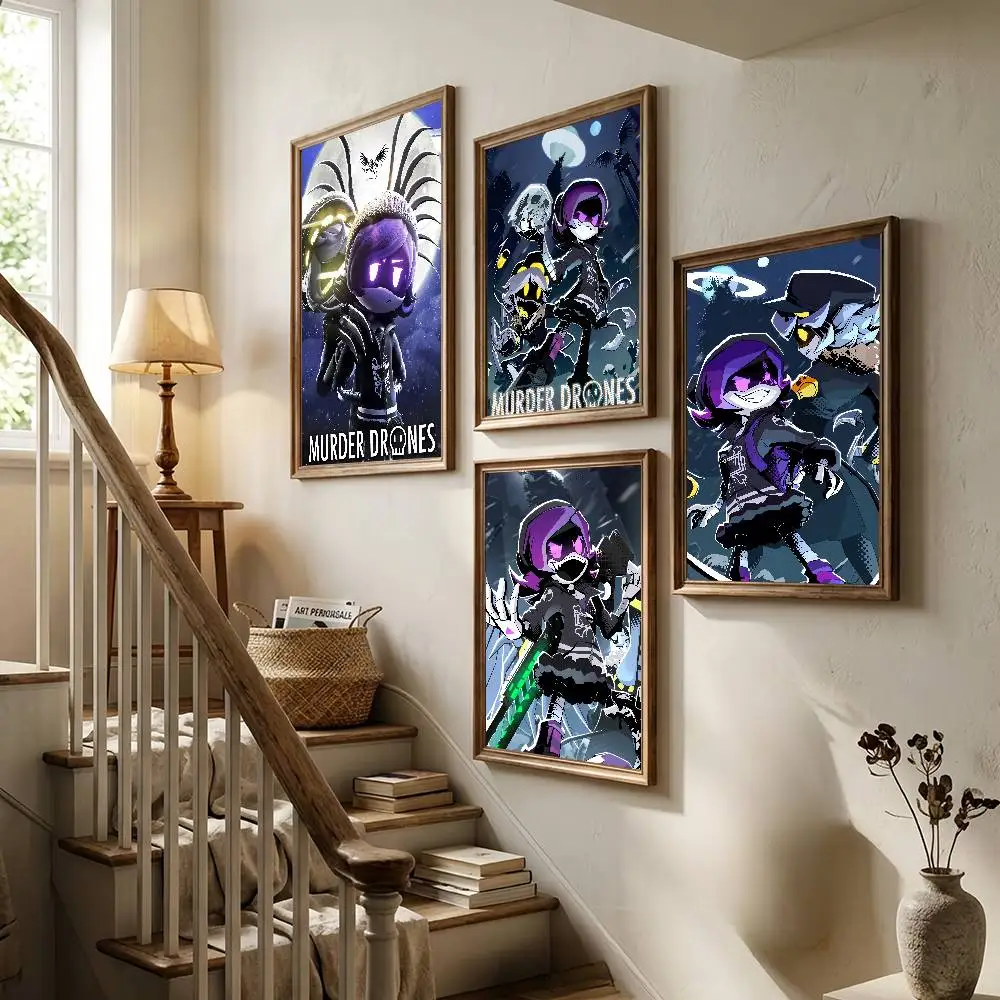 Popular Tv Show Anime M-Murder Drones Poster For Bedroom Gamer Room Decor Restaurant Wall Trendy Aesthetic Gift