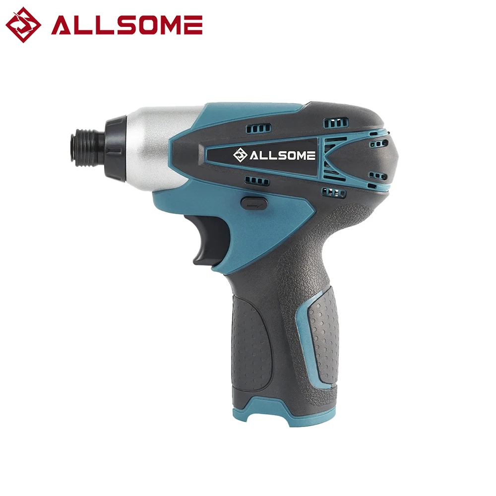 ALLSOME 12V Electric Cordless Portable Screwdriver Li-ion Battery Adjustable Speed With LED Light DIY Tools For Makita Battery