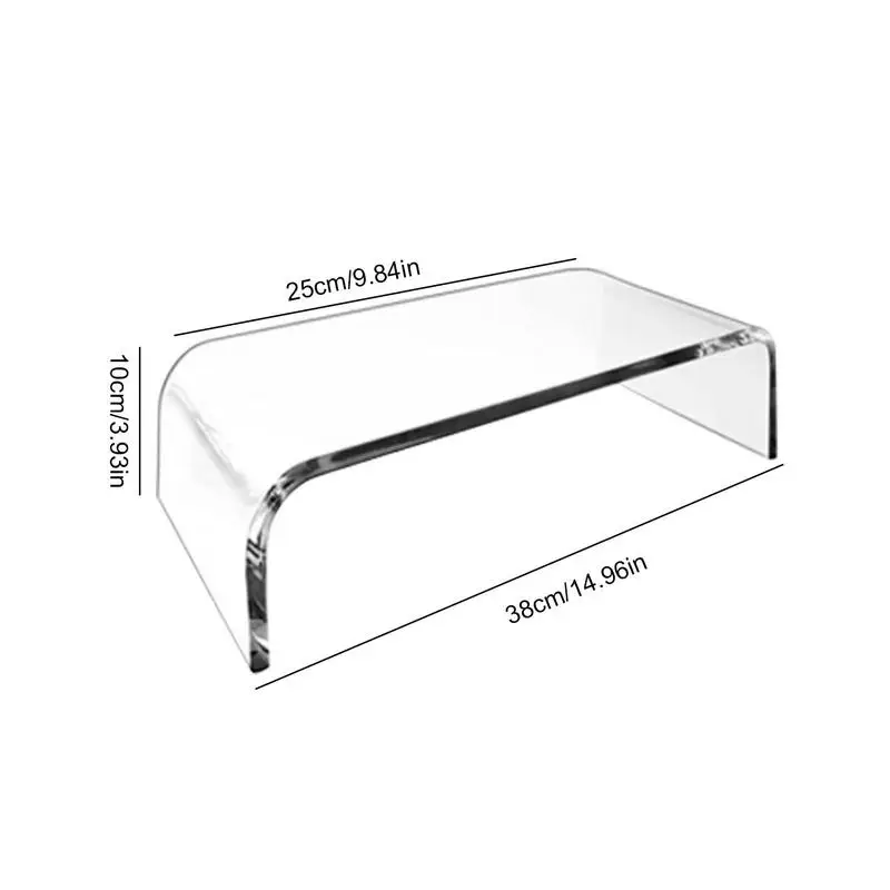 Monitor Stand Riser Transparent Acrylic Computer Monitor Holder Laptop Stand Desktop Screen Support Table Organizer For Home